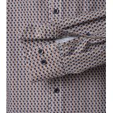 CASA MODA - Casual Fit Overhemd - Blauw - Twill - Lange Mouwen