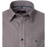 CASA MODA - Casual Fit Overhemd - Blauw - Twill - Lange Mouwen