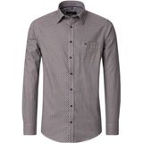 CASA MODA - Casual Fit Overhemd - Blauw - Twill - Lange Mouwen