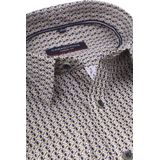 CASA MODA - Multicolor Fantasie - Overhemd - Blauw - Strijkvriendelijk - Kent Kraag