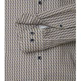 CASA MODA - Multicolor Fantasie - Overhemd - Blauw - Strijkvriendelijk - Kent Kraag