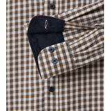 CASA MODA Sport casual fit overhemd, twill, blauw geruit