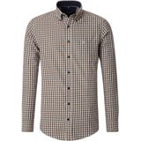 CASA MODA Sport casual fit overhemd, twill, blauw geruit