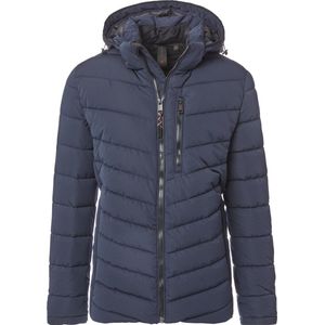 Casa Moda - Jas Hooded Puffer - Navy - Heren - Winterjassen