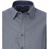 CASA MODA - Sport Casual Fit Overhemd - Blauw Dessin - Strijkvriendelijk