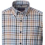 CASA MODA Overhemd - Multicolor Geruit - 100% Katoen - Button Down Kraag