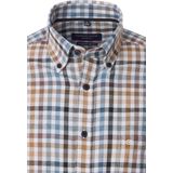 CASA MODA Overhemd - Multicolor Geruit - 100% Katoen - Button Down Kraag