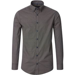 CASA MODA - Casual Fit Overhemd - Lichtblauw - Poplin - Lange Mouwen