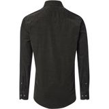 CASA MODA - Sport Casual Fit Overhemd - Donkergroen - Ribfluweel