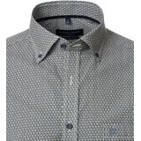 CASA MODA - Sport Casual Fit - Overhemd - Blauw Geruit - Strijkvriendelijk