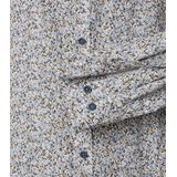 CASA MODA - Sport Casual Fit Overhemd - Beige met Blauw en Groen Dessin - Strijkvriendelijk