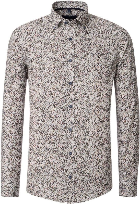 CASA MODA - Casual Fit Overhemd - Lichtblauw - Poplin - Lange Mouwen