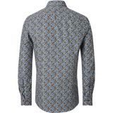 VENTI - Heren Overhemd - Blauw - Poplin - Lange Mouwen