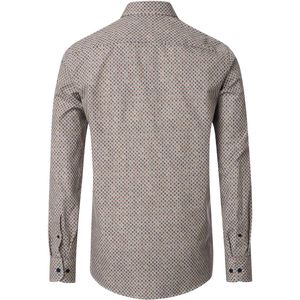 CASA MODA - Casual Fit Overhemd - Blauw - Poplin - Lange Mouwen