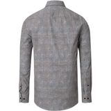 CASA MODA - Casual Fit Overhemd - Blauw - Poplin - Lange Mouwen