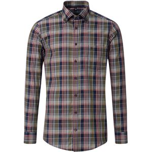 CASA MODA - Casual Fit Overhemd - Lichtblauw - Dobby Weving