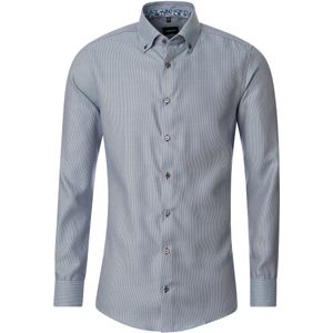 VENTI - Modern Fit Overhemd - Bruin - Strijkvriendelijk