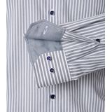 VENTI - Modern Fit - Overhemd - Blauw Gestreept