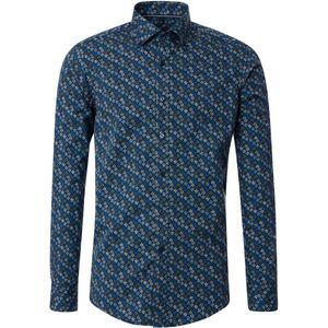 CASA MODA - Multicolor Fantasie - Overhemd - 100% Katoen - Lange Mouwen