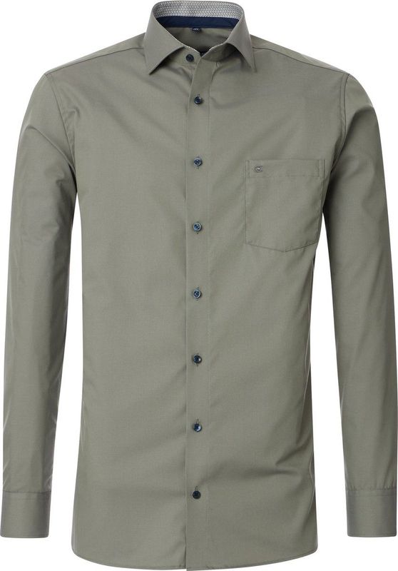CASA MODA - Modern Fit - Overhemd - Groen - Strijkvriendelijk