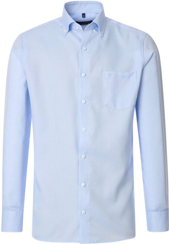 CASA MODA - Oxford - Overhemd - Lichtblauw - Strijkvriendelijk - Boordmaat: 42