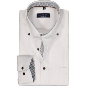 CASA MODA - Comfort Fit - Overhemd - Wit - Structuur