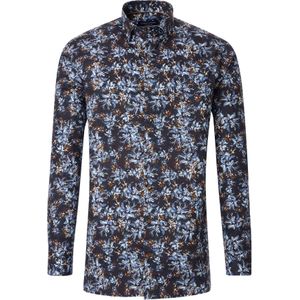 CASA MODA comfort fit overhemd, popeline, blauw dessin