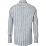 CASA MODA - Modern Fit - Overhemd - Groen Dessin - Strijkvriendelijk