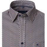 CASA MODA - Casual Overhemd - Blauw - Poplin - Lange Mouwen