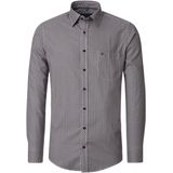 CASA MODA - Casual Overhemd - Blauw - Poplin - Lange Mouwen