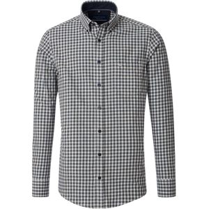 CASA MODA Overhemd - Multicolor Geruit - 100% Katoen - Button Down Kraag