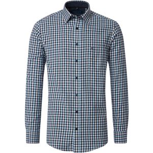 CASA MODA - Casual Overhemd - Blauw - Flanel - Comfort Fit