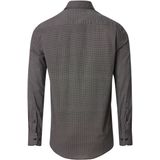 CASA MODA Sport Comfort Fit Overhemd - Popeline - Blauw Dessin - Strijkvriendelijk