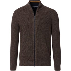 Casa Moda Vest bruin, Effen