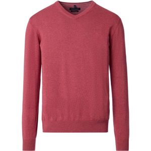 Casa Moda - V-Neck Pullover - Rood - 100% Pima Katoen