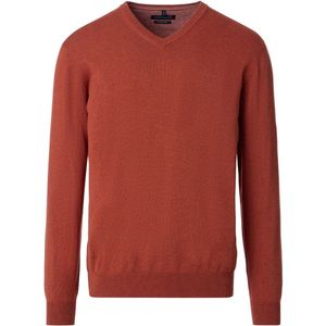 Casa Moda Pullover V-Ausschnitt Red Brick - Größe 3XL