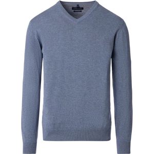 Casa Moda - V-Neck Pullover - Grijs-Blauw - 100% Pima Katoen