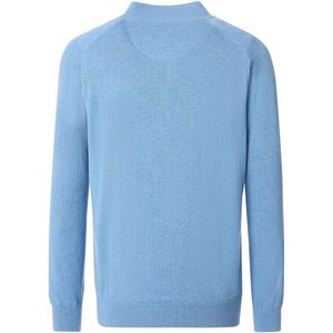 Casa Moda - Vest - Effen - Lichtblauw - Katoen - Wijde Fit