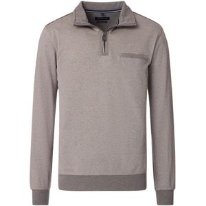 Casa Moda Casual Half-Zip Sweater beige, Motief