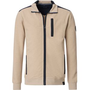 Casa Moda - Vest - Beige - Effen - Wijde Fit