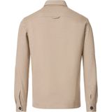 Casa Moda - Overshirt - Beige Gemeleerd - Polyester/Viscose/Elastaan - Dubbele Borstzakken