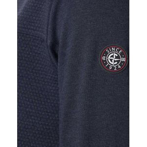 Casa Moda - Vest - Donkerblauw - Katoen/Polyester/Elastaan - Wijde Fit