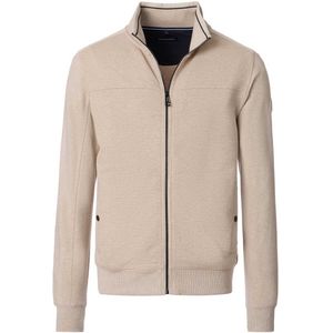 Casa Moda vest beige katoen ronde hals