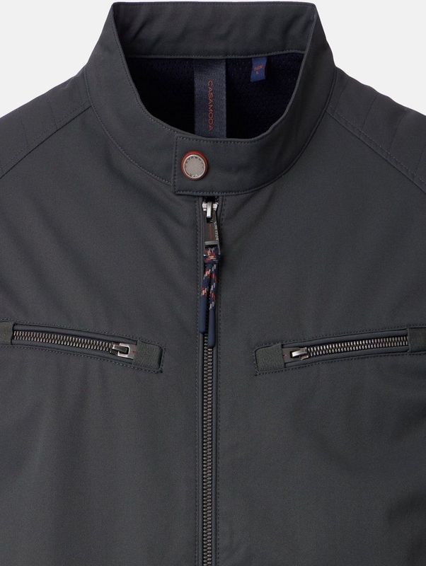 Casa Moda - Zomerjas - Effen - 100% Polyester - Wijde Fit