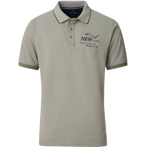 Casa Moda - Poloshirt - Groen - Katoen - Wijde Fit