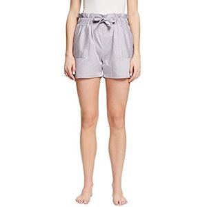 ESPRIT Dames Jaquard Stripe Nw Bci S.Shorts Pyjamabroek, Lichtblauwe lavender., 34