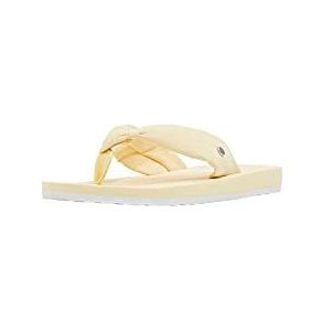 ESPRIT Teenslippers met textielriem, Lime Yellow, 36 EU