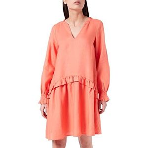 ESPRIT 042EO1E303 Damesjurk, 870/CORAL oranje, 36, 870/Koraal Oranje, 34