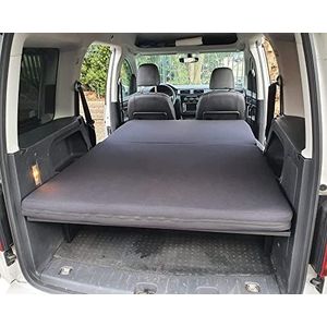 BREMER SITZBEZÜGE Opvouwbaar matras compatibel met VW Caddy 3, 4 en 5, vouwmatras, campingaccessoires, camperaccessoires, matras, slaapmat