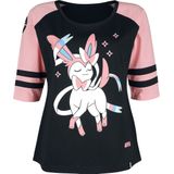 Pokémon Feelinara Shirt met lange mouwen zwart-felroze S Dames